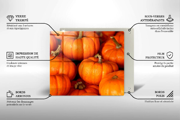 Glass kitchen board Pumpkins