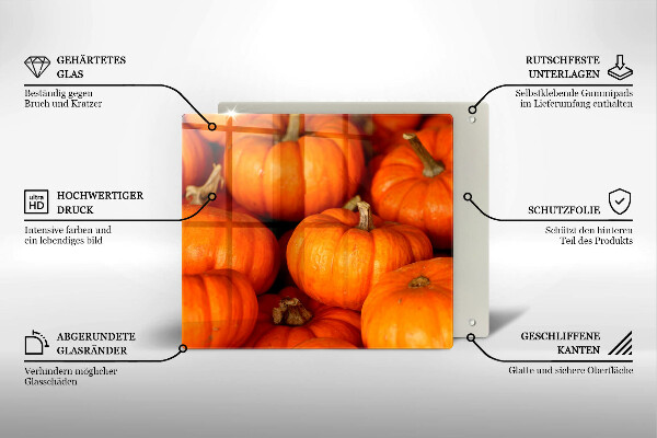 Glass kitchen board Pumpkins