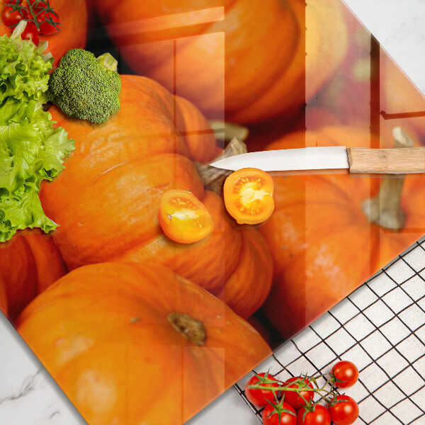 Glass kitchen board Pumpkins