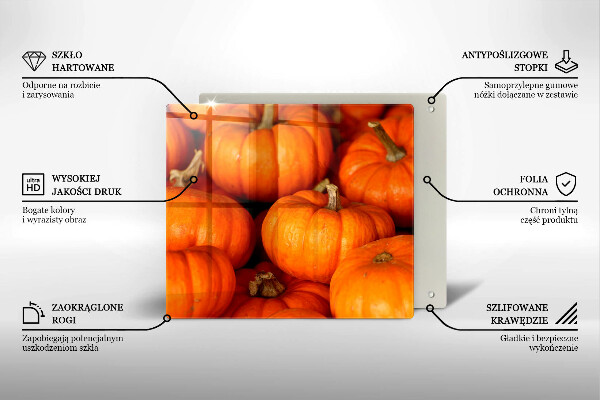 Glass kitchen board Pumpkins