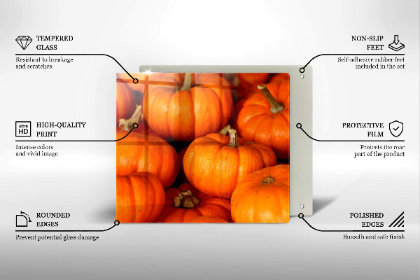 Glass kitchen board Pumpkins
