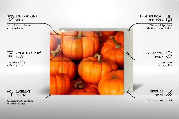 Glass kitchen board Pumpkins