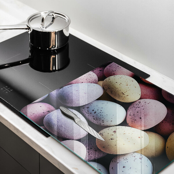 Glass kitchen board Easter eggs