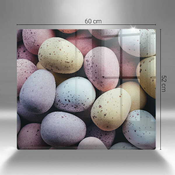 Glass kitchen board Easter eggs
