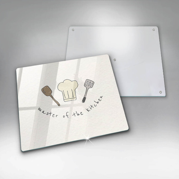 Glass kitchen board Master of the Kitchen