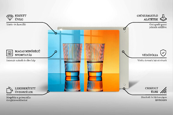 Worktop saver Two glasses of water