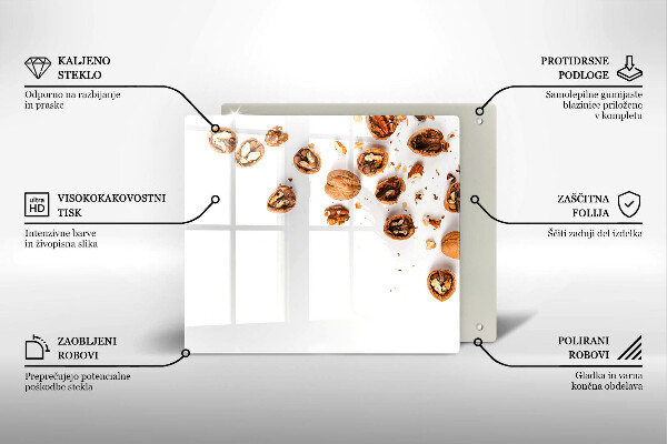 Worktop saver Nuts on a white background