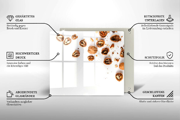 Worktop saver Nuts on a white background