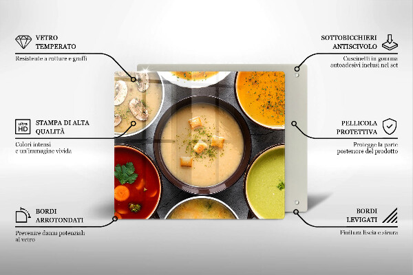 Worktop saver Colorful soups