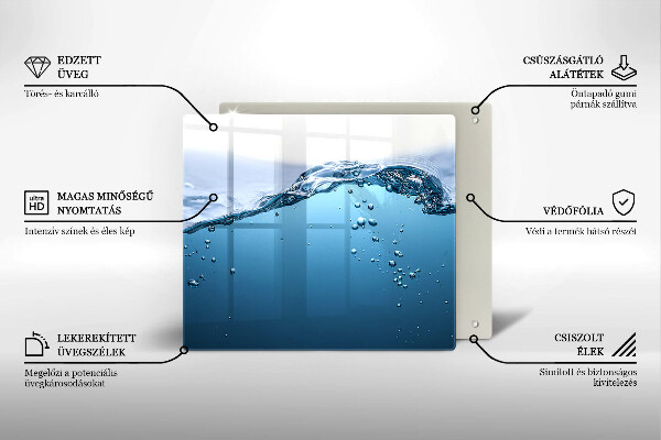 Kitchen worktop saver Blue water