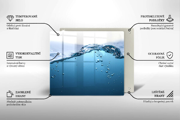 Kitchen worktop saver Blue water