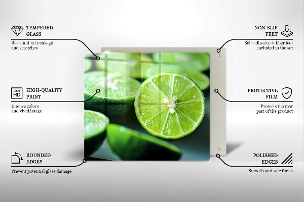 Kitchen worktop saver Lime citruses