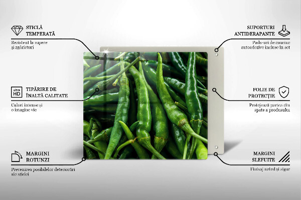 Induction hob cover Pods peas