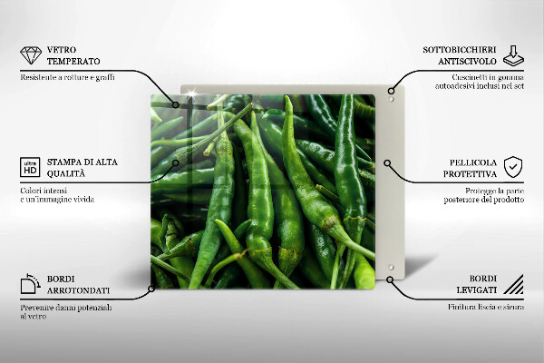 Induction hob cover Pods peas