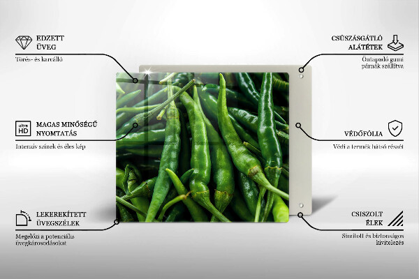 Induction hob cover Pods peas