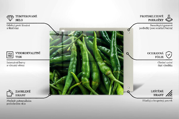 Induction hob cover Pods peas