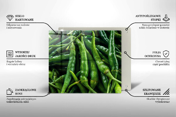 Induction hob cover Pods peas