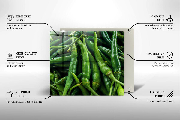 Induction hob cover Pods peas