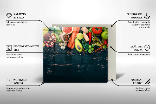 Induction hob cover Fruits and vegetables