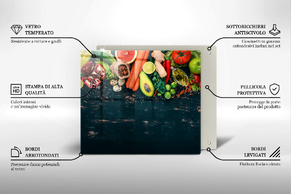 Induction hob cover Fruits and vegetables