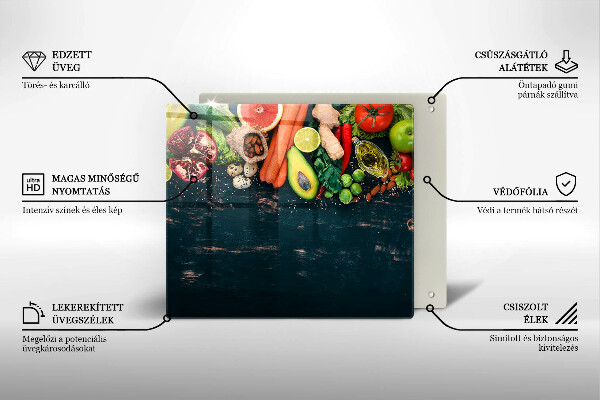 Induction hob cover Fruits and vegetables