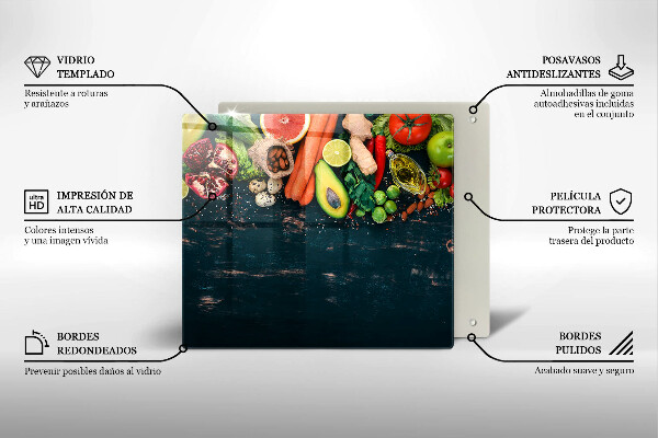 Induction hob cover Fruits and vegetables