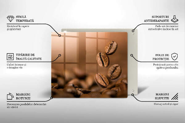 Induction hob cover Coffee beans