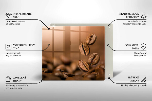 Induction hob cover Coffee beans