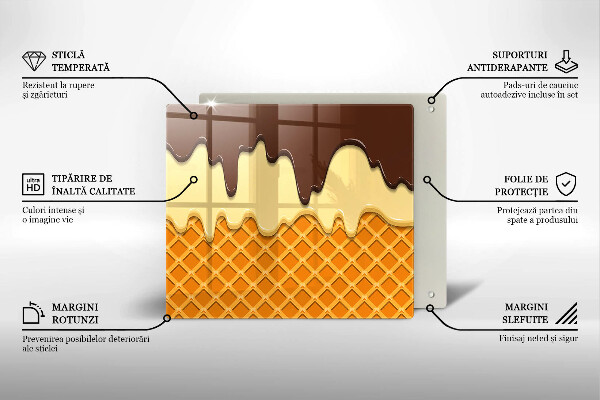 Induction hob cover Illustration of ice cream
