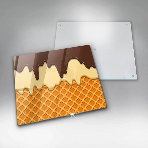 Induction hob cover Illustration of ice cream