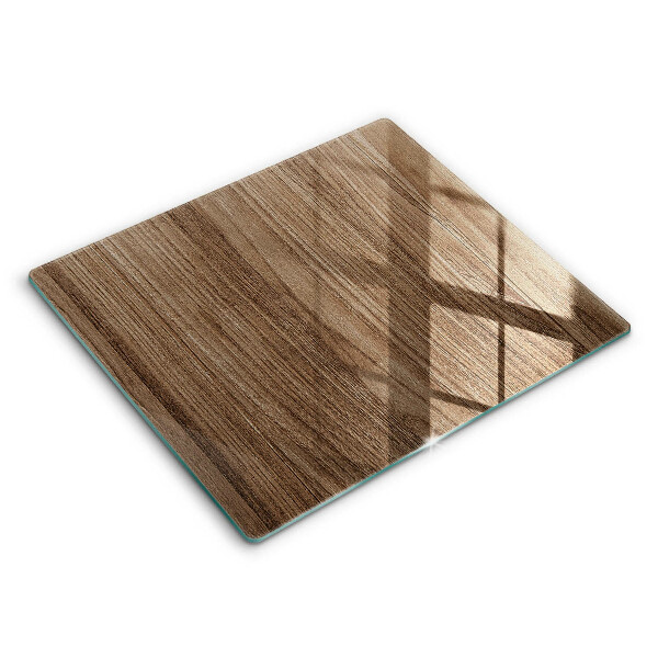 Glass kitchen board Wood texture