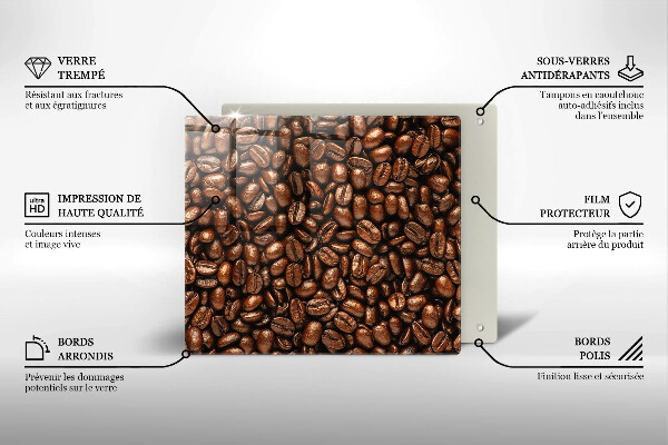 Kitchen worktop cover Coffee beans