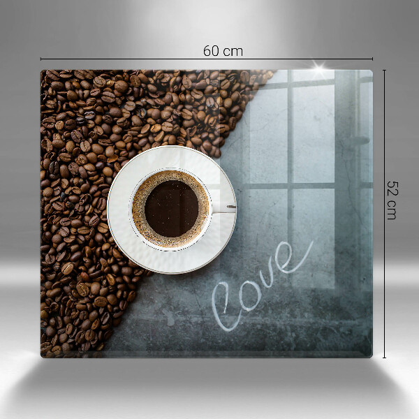 Kitchen worktop saver Coffee beans and cup