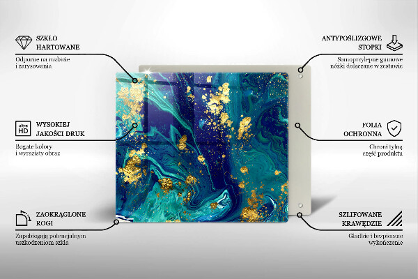 Worktop saver Abstraction with gold