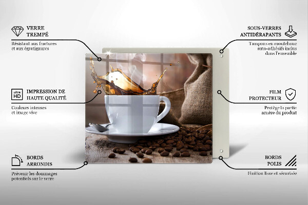 Kitchen worktop saver Cup and coffee beans