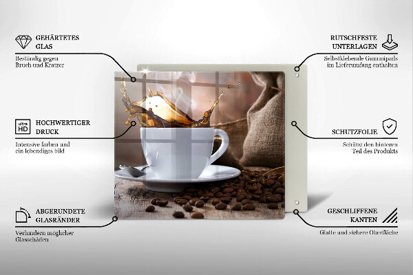 Kitchen worktop saver Cup and coffee beans