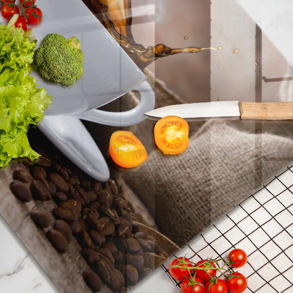 Kitchen worktop saver Cup and coffee beans