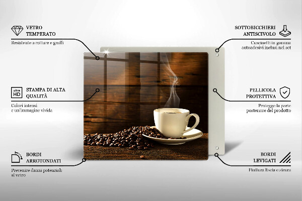 Kitchen worktop saver Coffee cup wood