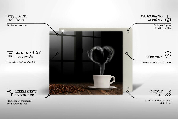 Worktop saver Coffee cup heart