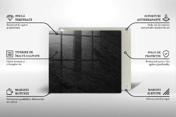 Induction hob cover Texture stone