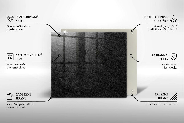 Induction hob cover Texture stone