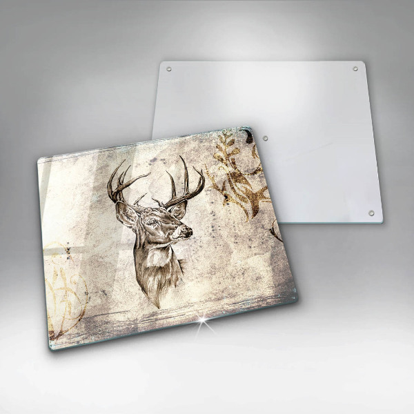 Kitchen worktop saver Illustration deer animal