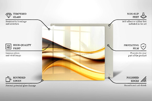 Kitchen worktop saver Abstraction smoke lines