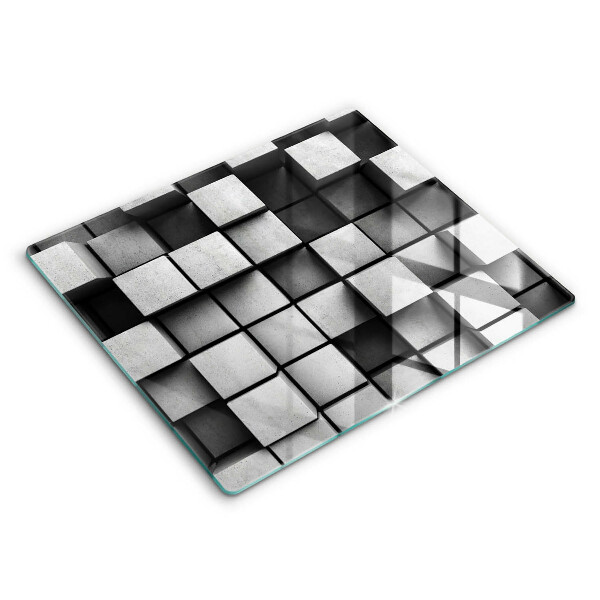 Kitchen worktop saver 3D square abstraction