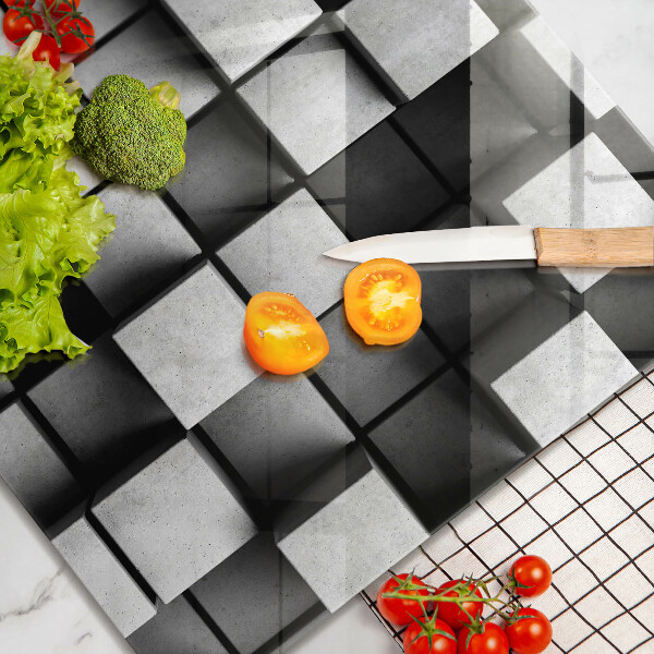 Kitchen worktop saver 3D square abstraction