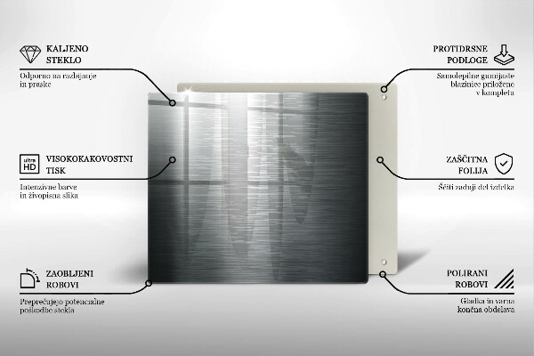 Kitchen worktop saver Metal texture