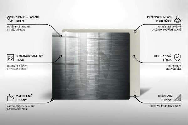 Kitchen worktop saver Metal texture