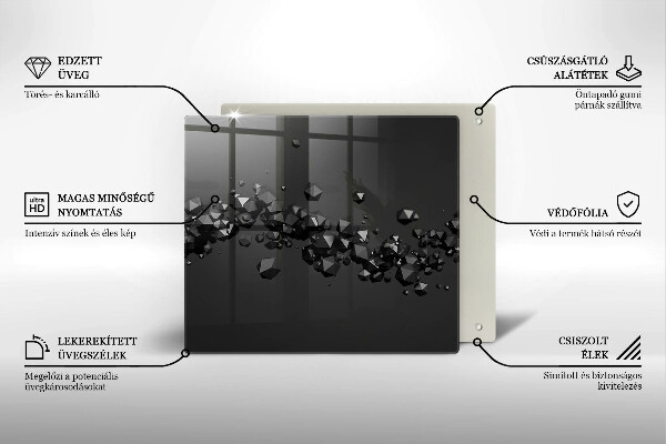Worktop saver 3D shapes abstraction