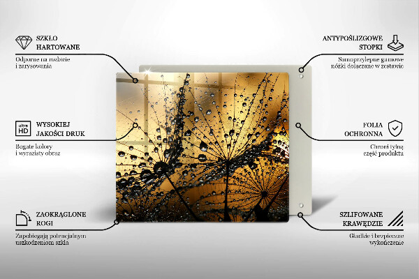 Kitchen worktop saver Rosa and dandelions