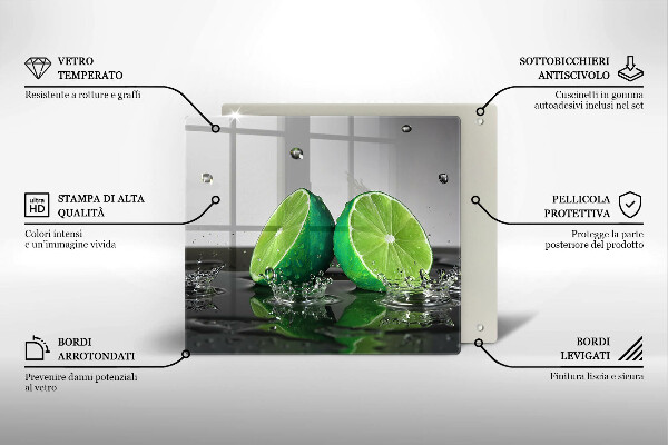 Worktop saver Juicy lime and water